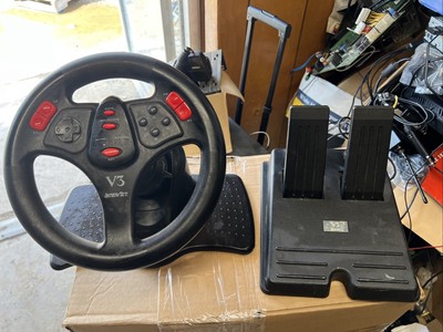 V3 Racing Wheel For Playstation PS1 Steering Wheel + Pedals InterAct Gaming