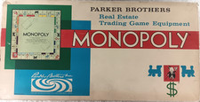 Vintage Parker Brothers Monopoly Board Game 1961 Edition