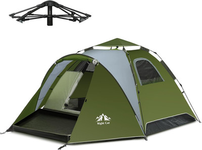 Pop up Tent 2-3 Persons Instant Set up Tent with Footprint Tarp & Porch, Automat
