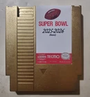 Tecmo Super Bowl 2025 2026 Season, NEW Nintendo NES Game NTSC Gold Cartridge