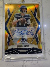 Panini 2025 Phoenix Football Sam Darnold Seahawks Gold Auto #49 Serial #/10