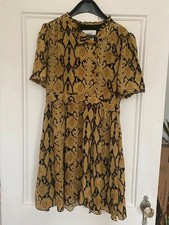 BA&SH snake print mini dress size M