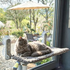 AIWIKIDE Cat Window Perch, Easy Install Bracket, Portable Wall Hammock for In...