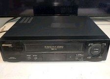 Sharp VC-H972U 4-Head Hi-Fi Stereo VCR VHS Player Recorder Works / No Remote