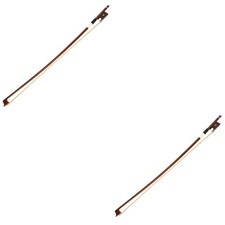 2 Pieces Violin Solid Wood Beginner Bow Instrument Beginner's Horsehair