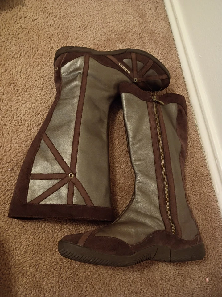 Botas de cuero vintage Y2K Diesel Run To. Talla 8,5 EE. UU. Foto 4 de 4