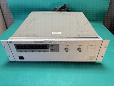 6010A HP HEWLETT-PACKARD DC POWER SUPPLY, 200V, 17A, 1000W COSMETIC SURFACE WEAR