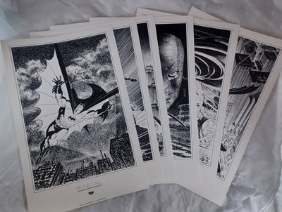  1988 Batman Portfolio Mike Zeck 6 Art Prints 10 Nights/Beast KGBeast 417-420