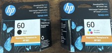 HP 60 Combo Pack Original Ink Cartridge hP60 Black and Tri-Color Expires 06/2027