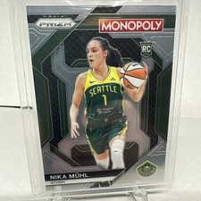 ❤️‍🔥 2024 WNBA Prizm Monopoly Nika Muhl Skills Rookie RC #WNBA26 Seattle Storm