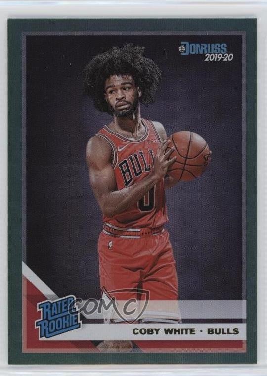 2019-20 Panini Donruss Rated Rookie Green Flood Coby White #206 0j4n
