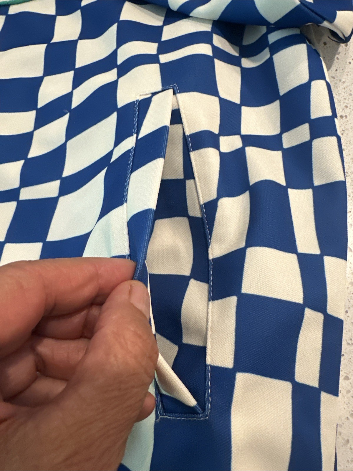 Me Melody  Ehsani Checked Blue Abstract Women’s J… - image 11