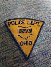  Vintage BRYAN OHIO POLICE PATCH