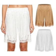 Women Half-slip Bedroom Undershorts Night Pettipants Carnival Elastic Waistband