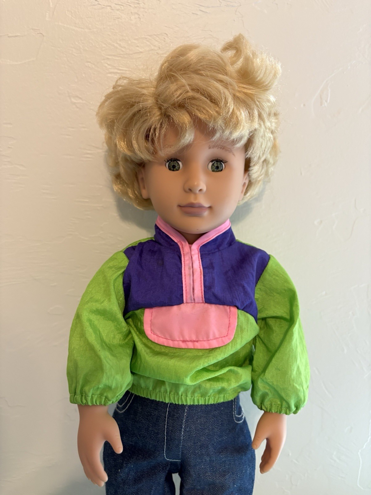 Battat Our Generation Doll Gabe Surfer Boy 18&rdquo; Curly Blond Dude Hair Gray Eyes