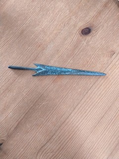 Luristan Bronze Age Arrowhead Antique Patina 1250 650 B.C