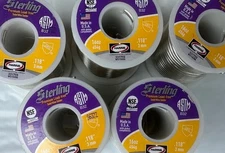 10- Lenox Sterling Solder 1 Pound Rolls 331755 WS15086 10 Rolls - 10Total Pounds