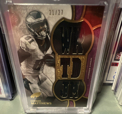 Jordan Matthews WR TD Memorabilia Serial Numbered 21/27 Philadelphia Eagles NFL