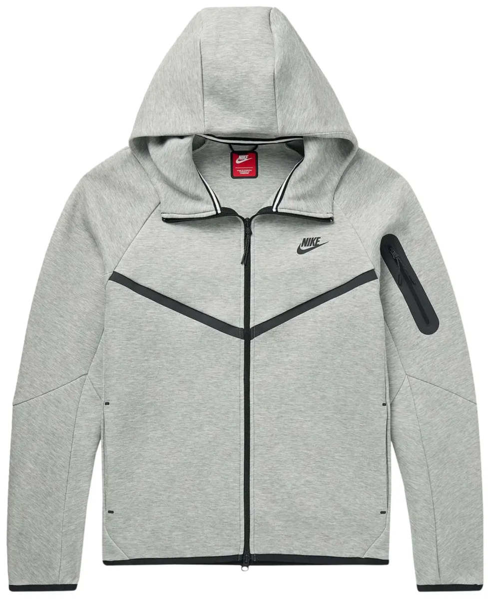 Nike Tech Fleece Windrunner Hoodie Jacket Full Zip Grey HV0949-063