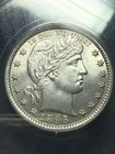 1895 BARBER QUARTER NGC MS63 White Coin TraderBea Super Nice Example 25c