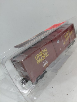 #ad NIP Menards 279 4558 O Gauge Model Railroad Union Pacific Boxcar w Box $17.00