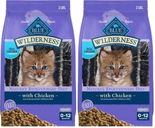 Blue Buffalo Wilderness Kitten Dry Cat Food Chicken - 2lb High Protein Natural 24.40 per pound