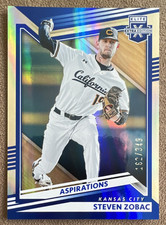 2022 Panini Elite Extra Edition - Steven Zobac #115 Aspirations Blue /349 (RC)
