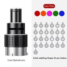 Bowens Mount Flash Snoot Conical Lens Optical Spotlight 35 Gobos Studio Light