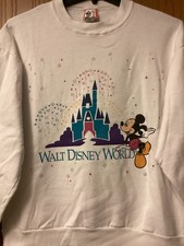 Walt Disney World - White Sweatshirt- Mickey  Castle Image - L