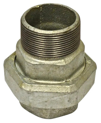 Milking Equipment Solutions Union 2 inch BSP, Male & Female, Galvanised Steel