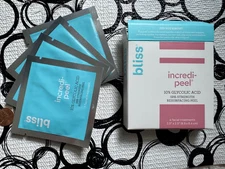 Bliss INCREDIPEEL 10% Glycolic Acid Resurfacing Peel * 4 Facial Treatments