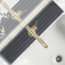 Stone Faucet Mat for Kitchen Sink with Raised Feet, Sink Mat for Kitchen Faucet,