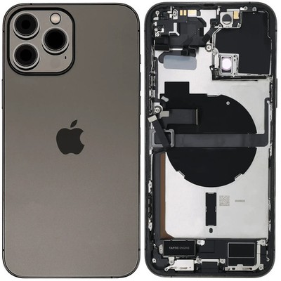 Apple iPhone 13 Pro Max Back Housing Frame w Charging OEM Pull Grade A Graphite