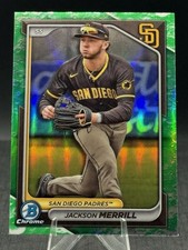 2024 Bowman Chrome Prospect Lunar Glow Refractor #BCP-145 Jackson Merrill Padres
