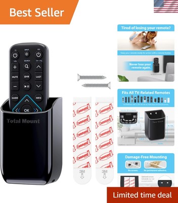 Hole-Free Remote Control Holder   Eliminates Need to Drill Holes in Your Wall...