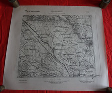 Rara Carta mappa Poggiorsini 3 Bari Puglia Ist. geografico militare 1908
