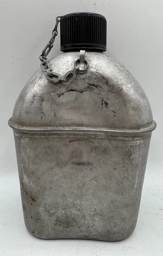 WW2 US Army M-1910 2 Piece Water Canteen Kit Gear Uniform NO COVER Military 1944