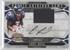 2008 Donruss Gridiron Gear Jerseys Signatures Prime 25/50 Eddie Royal #213 0q5