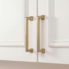 10 Pack 5-1/16 Inch Champagne Bronze Cabinet Pulls, Solid Heavy-Duty Zinc Alloy