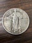 1930-S Standing Liberty Quarter - 90% Silver 25C US Coin - Fine Details