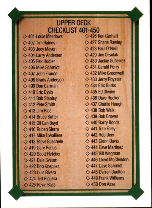 1989 Upper Deck #698 CL 401-500 UER/467 Cal Ripkin Jr. - BB