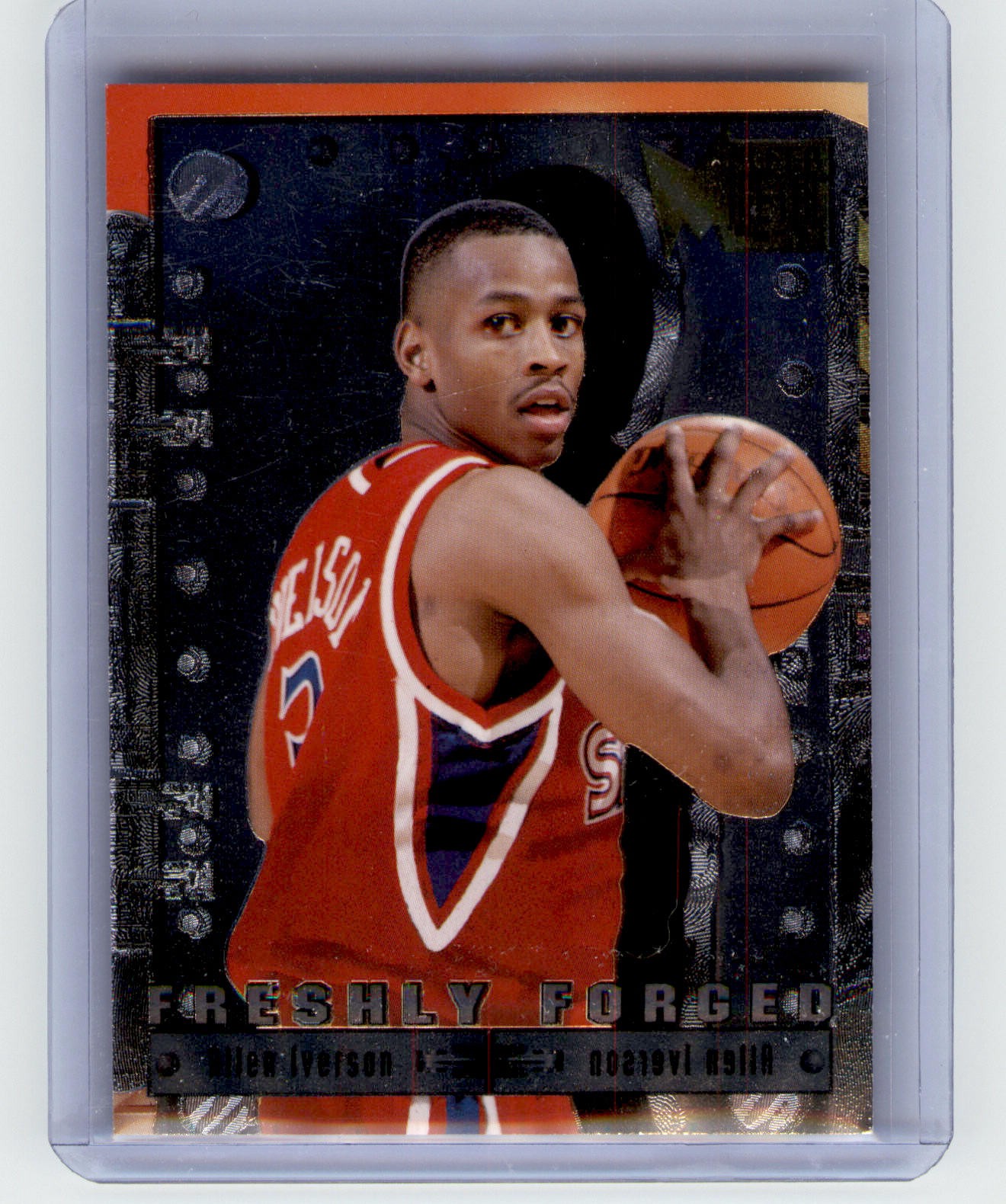 1996-97 Metal #8 Allen Iverson Freshly Forged Philadelphia 76ers