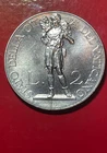 VATICAN 2 Lire Coin 1937 POPE PIUS XI SPL