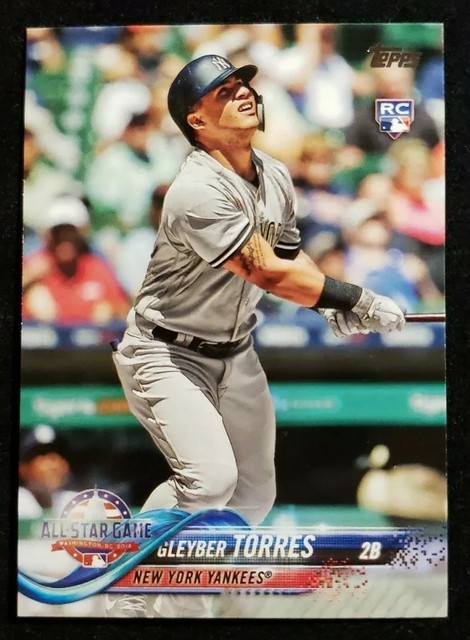  GLEYBER TORRES ROOKIE CARD 2018Topps Update ALL STAR GAME RC Logo 