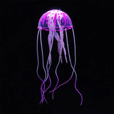 Artificial Swim Glow Jellyfish for Fish Tank - Luminous Aquarium Underwater Deco
