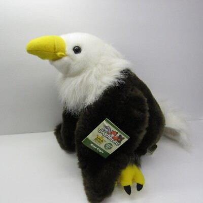 Wild Republic Bald Eagle Cuddlekins 2008 Stuffed Animal Bird Toy W/ Tags 12 in