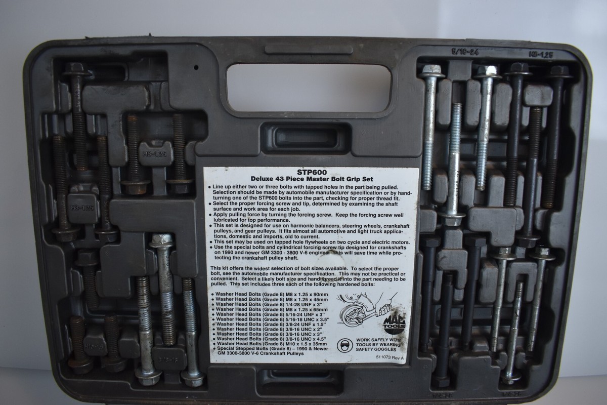 Mac Tools STP600 Master Bolt Grip Set With case missing pieces | eBay