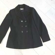 Lovely Vintage Long Ladies Black Jacket By Bhs Uk 16