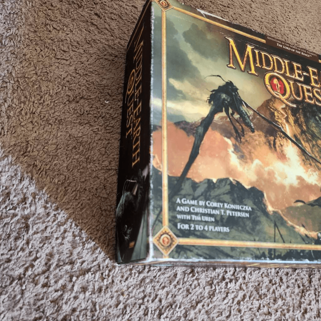 Lord of the Rings Middle-Earth Quest board game partially