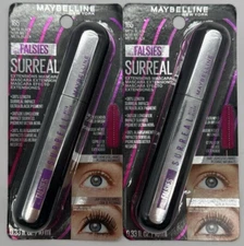 2PK Maybelline The Falsies Surreal Extensions Mascara ~ 165 Meta Black ~FASTSHIP